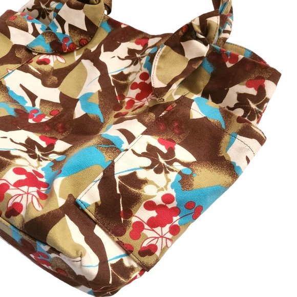 Emilie M. Large Multicolor Floral Tote Handbag Fully-Lined 18" x 13" x 5" - Picture 5 of 12